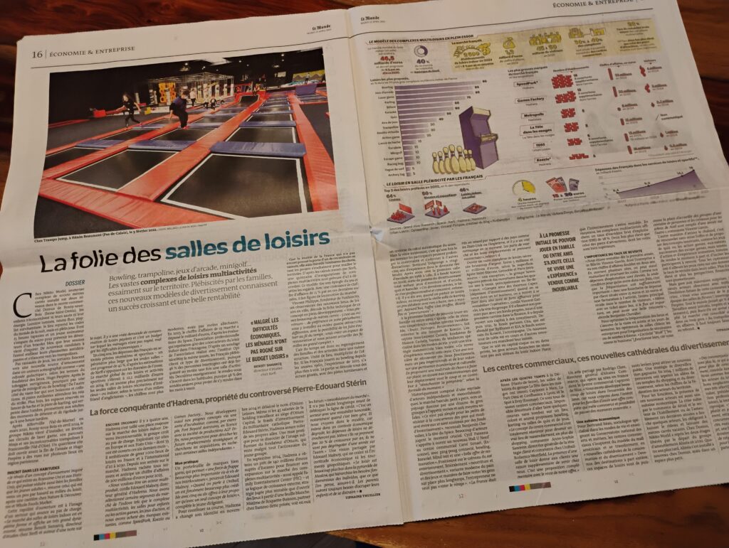 Le Monde Economie - La folie des salles de loisirs (Avril 2025)